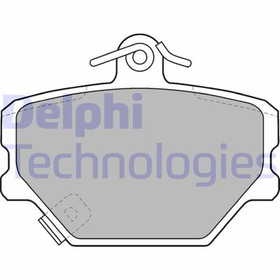 LP1465 DELPHI Комплект тормозных колодок, дисковый тормоз