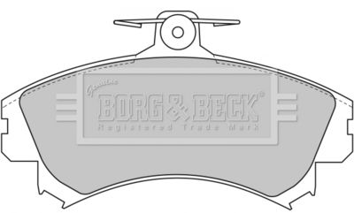 BBP1458 BORG & BECK Комплект тормозных колодок, дисковый тормоз