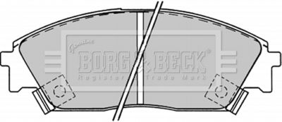 BBP1232 BORG & BECK Комплект тормозных колодок, дисковый тормоз