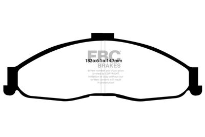 DP21239 EBC Brakes Комплект тормозных колодок, дисковый тормоз