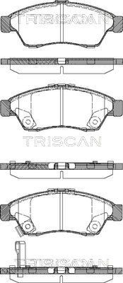 811069010 TRISCAN Комплект тормозных колодок, дисковый тормоз