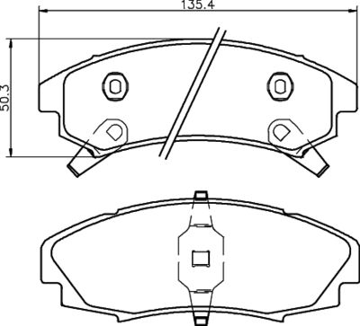 MDB1776 MINTEX Комплект тормозных колодок, дисковый тормоз