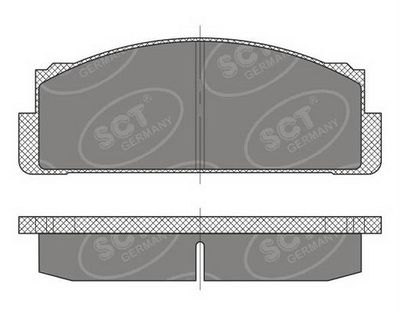 SP486PR SCT - MANNOL Комплект тормозных колодок, дисковый тормоз