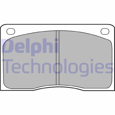 LP132 DELPHI Комплект тормозных колодок, дисковый тормоз