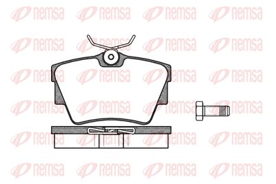 059130 REMSA Комплект тормозных колодок, дисковый тормоз