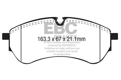 DPX2338 EBC Brakes Комплект тормозных колодок, дисковый тормоз