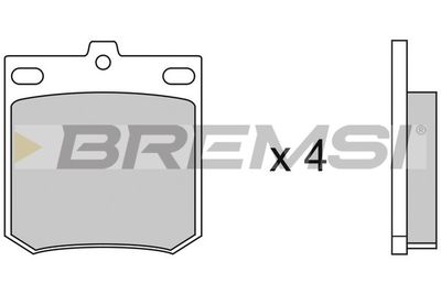 BP2049 BREMSI Комплект тормозных колодок, дисковый тормоз
