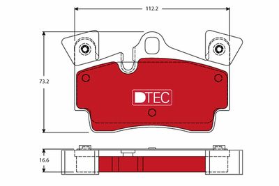 GDB1652DTE TRW Комплект тормозных колодок, дисковый тормоз