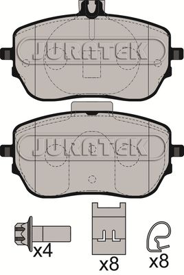 JCP8589 JURATEK Комплект тормозных колодок, дисковый тормоз