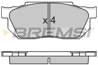 BP2501 BREMSI Комплект тормозных колодок, дисковый тормоз