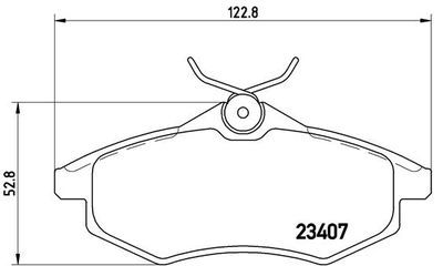 P61074 BREMBO Комплект тормозных колодок, дисковый тормоз