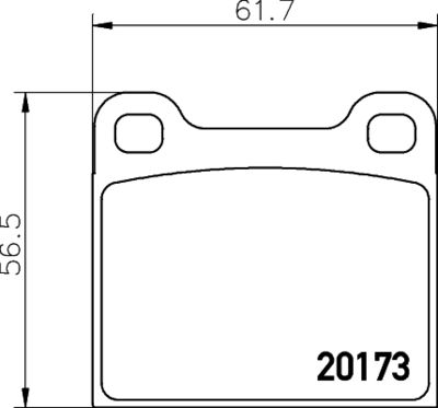 2017301 TEXTAR Комплект тормозных колодок, дисковый тормоз