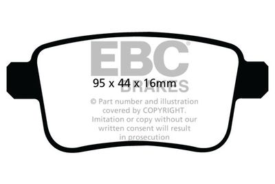 DPX2034 EBC Brakes Комплект тормозных колодок, дисковый тормоз