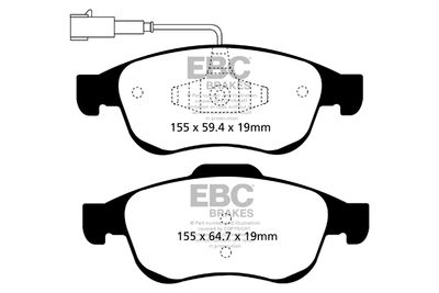 DPX2078 EBC Brakes Комплект тормозных колодок, дисковый тормоз