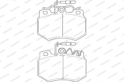 WBP20923A WAGNER Комплект тормозных колодок, дисковый тормоз