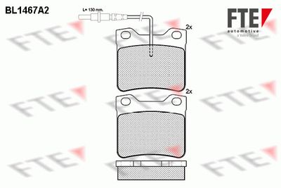 9010197 FTE Комплект тормозных колодок, дисковый тормоз
