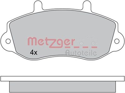 1170553 METZGER Комплект тормозных колодок, дисковый тормоз