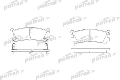 PBP903 PATRON Комплект тормозных колодок, дисковый тормоз