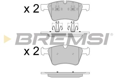 BP3590 BREMSI Комплект тормозных колодок, дисковый тормоз