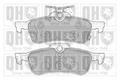 BP1585 QUINTON HAZELL Комплект тормозных колодок, дисковый тормоз