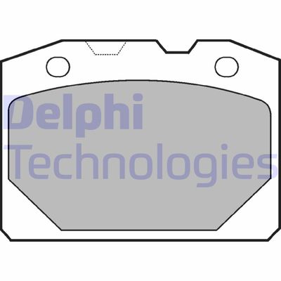 LP92 DELPHI Комплект тормозных колодок, дисковый тормоз