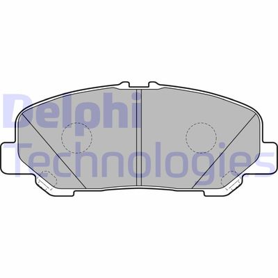 LP2119 DELPHI Комплект тормозных колодок, дисковый тормоз