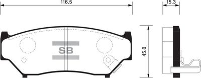 FBP1584 FI.BA Комплект тормозных колодок, дисковый тормоз