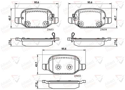 ADB32139 COMLINE Комплект тормозных колодок, дисковый тормоз