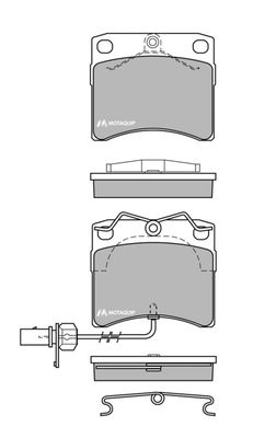 LVXL657 MOTAQUIP Комплект тормозных колодок, дисковый тормоз