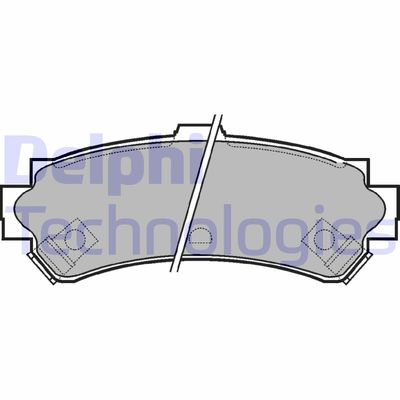 LP1012 DELPHI Комплект тормозных колодок, дисковый тормоз