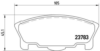 P16014 BREMBO Комплект тормозных колодок, дисковый тормоз