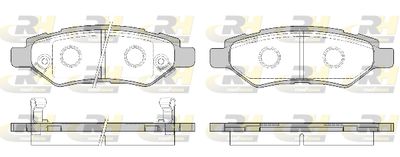 2133502 ROADHOUSE Комплект тормозных колодок, дисковый тормоз