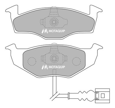 LVXL1124 MOTAQUIP Комплект тормозных колодок, дисковый тормоз