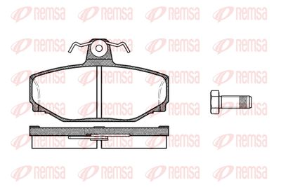 029700 REMSA Комплект тормозных колодок, дисковый тормоз