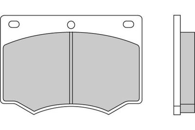 120169 E.T.F. Комплект тормозных колодок, дисковый тормоз