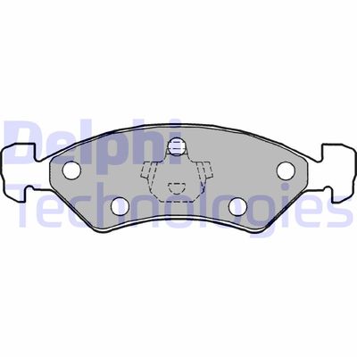 LP1158 DELPHI Комплект тормозных колодок, дисковый тормоз