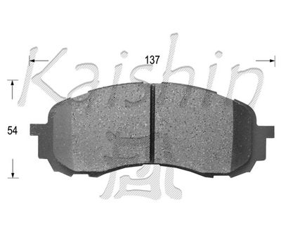 FK7058 KAISHIN Комплект тормозных колодок, дисковый тормоз