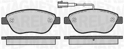 363916060214 MAGNETI MARELLI Комплект тормозных колодок, дисковый тормоз