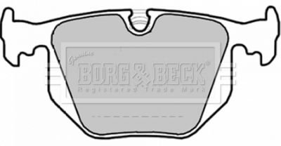 BBP1872 BORG & BECK Комплект тормозных колодок, дисковый тормоз
