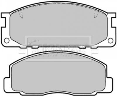 BBP1372 BORG & BECK Комплект тормозных колодок, дисковый тормоз