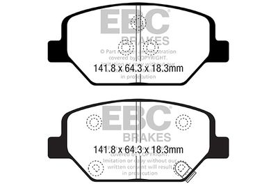 DPX2351 EBC Brakes Комплект тормозных колодок, дисковый тормоз