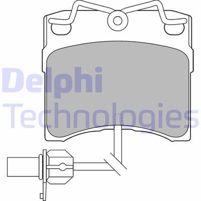 LP1535 DELPHI Комплект тормозных колодок, дисковый тормоз