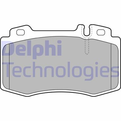 LP1828 DELPHI Комплект тормозных колодок, дисковый тормоз