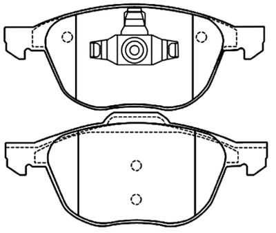 AKD0365 ASVA Комплект тормозных колодок, дисковый тормоз