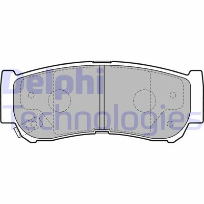 LP2049 DELPHI Комплект тормозных колодок, дисковый тормоз