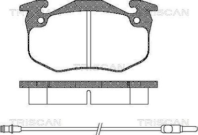 811038045 TRISCAN Комплект тормозных колодок, дисковый тормоз