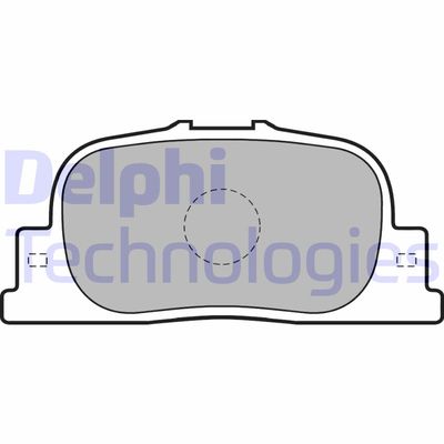 LP1740 DELPHI Комплект тормозных колодок, дисковый тормоз