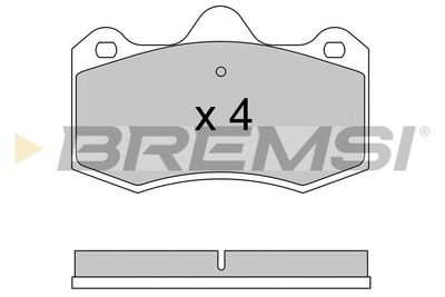BP3617 BREMSI Комплект тормозных колодок, дисковый тормоз