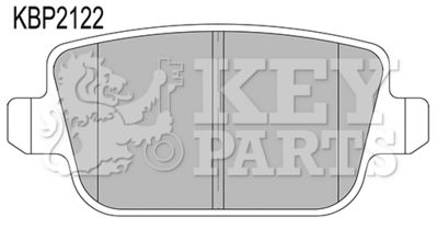 KBP2122 KEY PARTS Комплект тормозных колодок, дисковый тормоз
