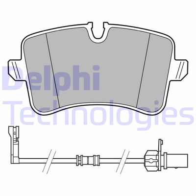 LP3625 DELPHI Комплект тормозных колодок, дисковый тормоз